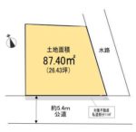 【区画図】公簿：87.40㎡（26.43坪）(区画図)